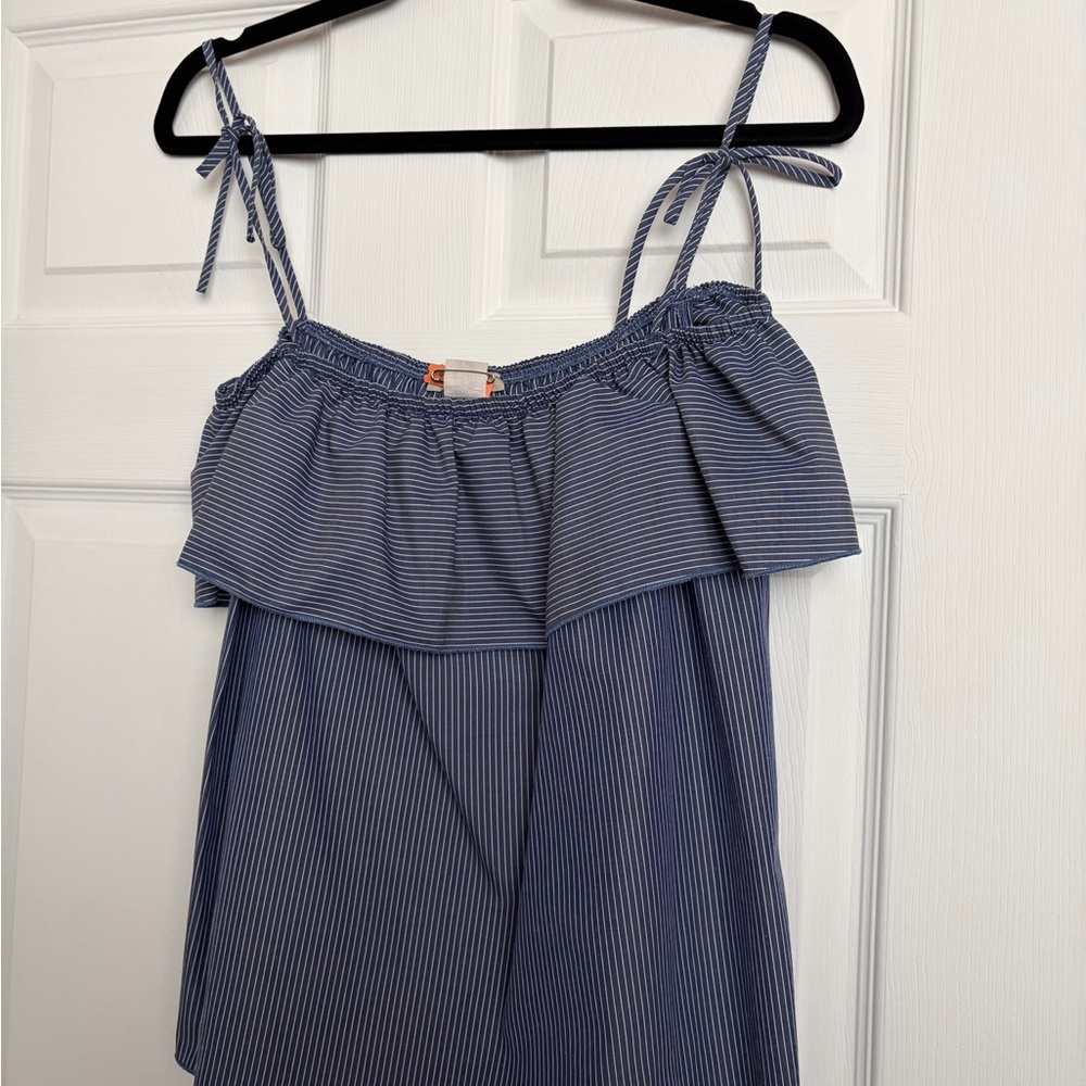 Francesca's Collections Navy Striped Camisole